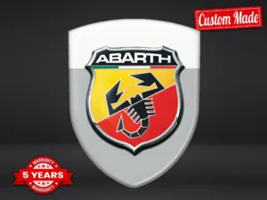 Fiat Abarth Cupola Adesiva Edizione Lusso Emblemi Eleganti